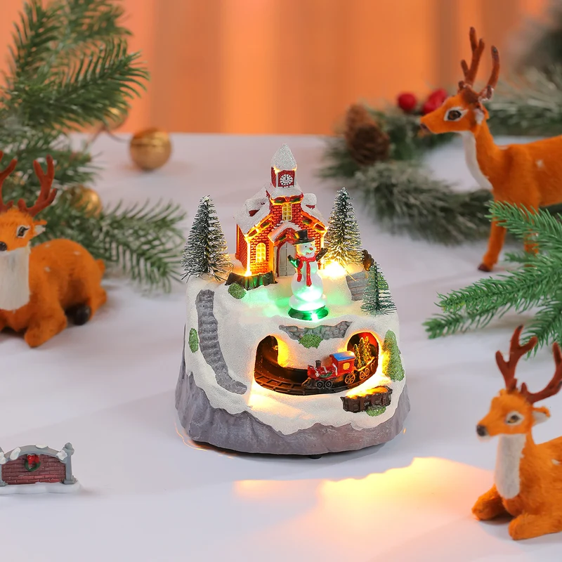 Decorative Light-Up Christmas Village Display Stornfield