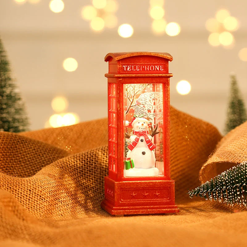 Decorative Light-Up Christmas Telephone Box Stornfield