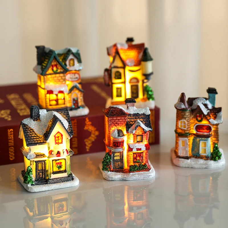 Decorative LED Village House Figurine Stornfield