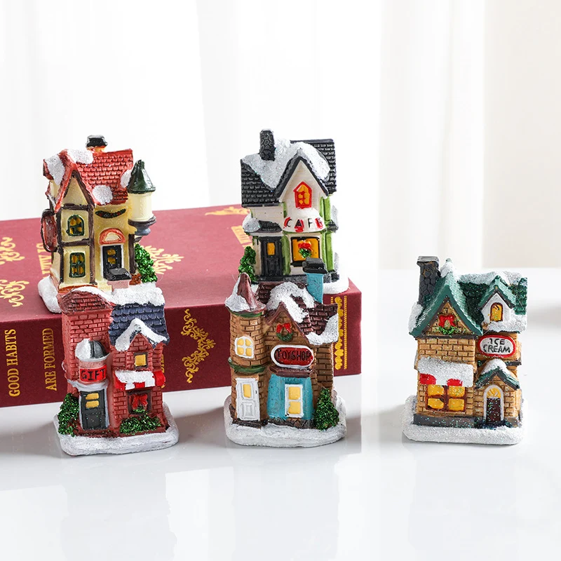 Decorative LED Village House Figurine Stornfield
