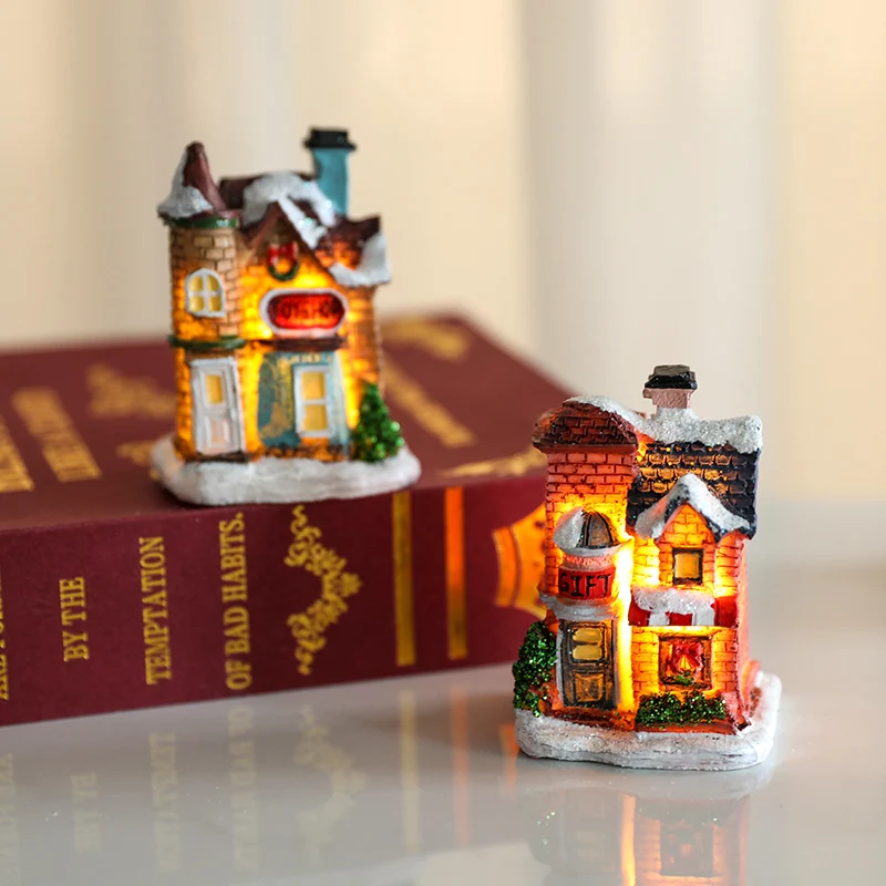 Decorative LED Village House Figurine Stornfield