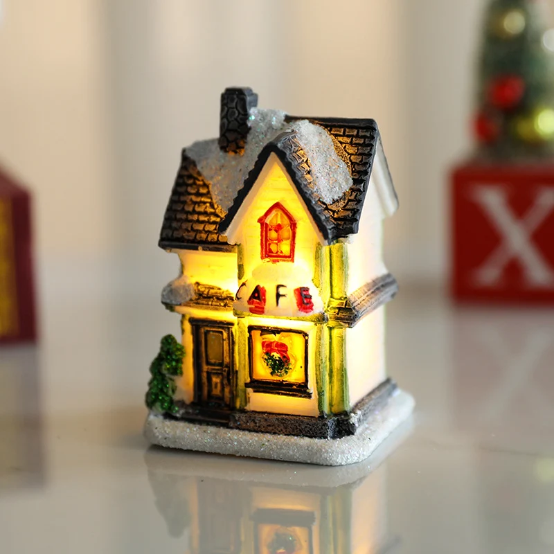 Decorative LED Village House Figurine Stornfield