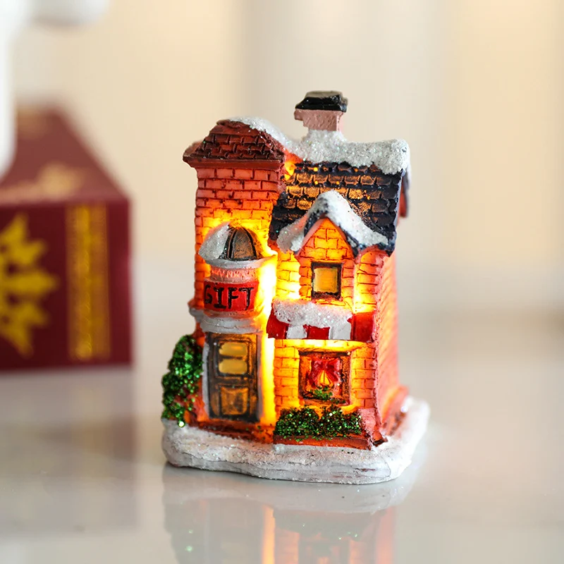 Decorative LED Village House Figurine Stornfield