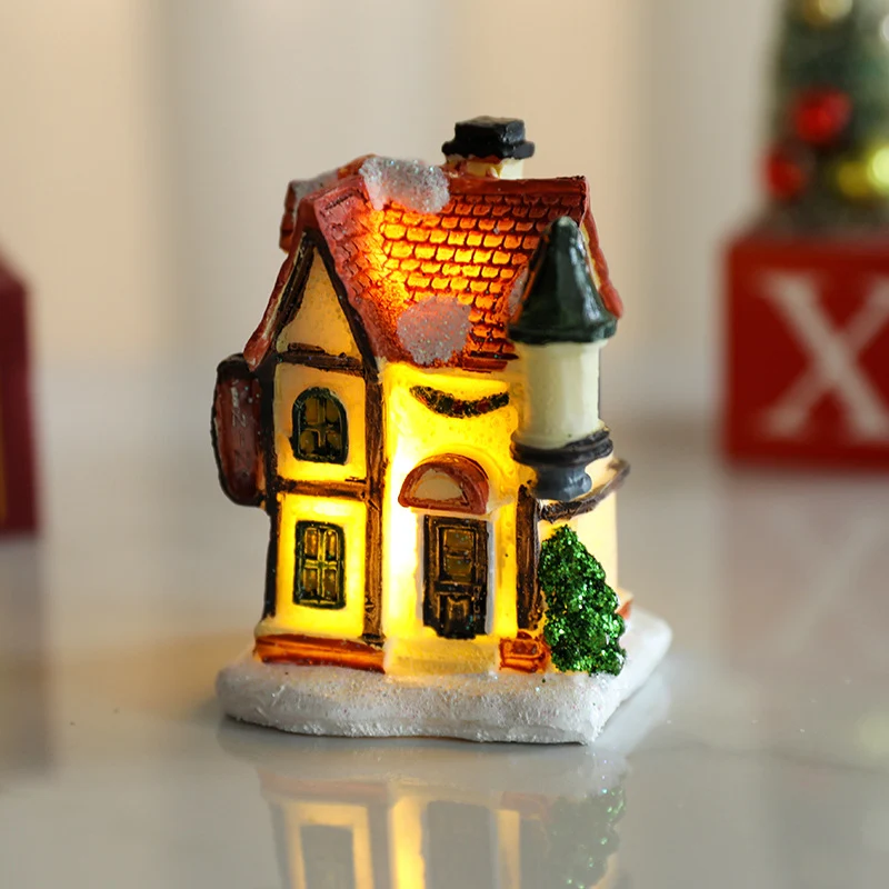 Decorative LED Village House Figurine Stornfield