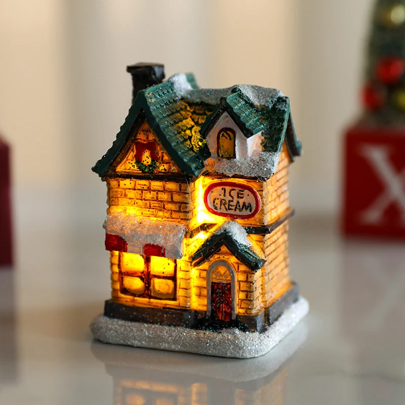 Decorative LED Village House Figurine Stornfield
