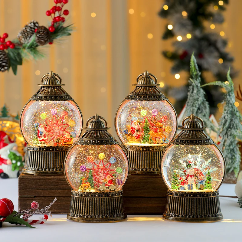 Decorative LED Snow Globe Lantern Stornfield