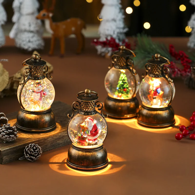 Decorative LED Santa Lantern Stornfield