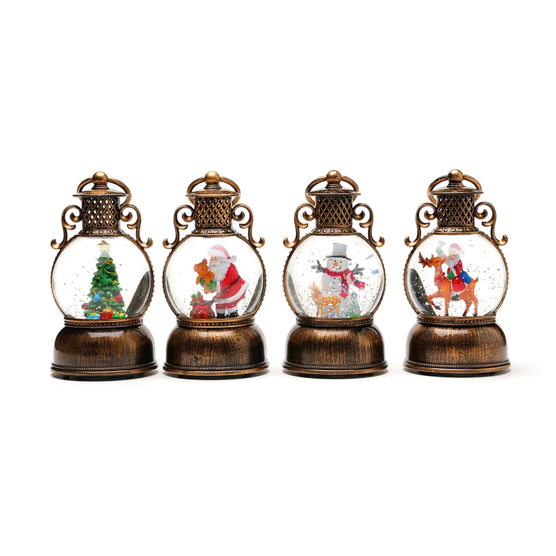 Decorative LED Santa Lantern Stornfield