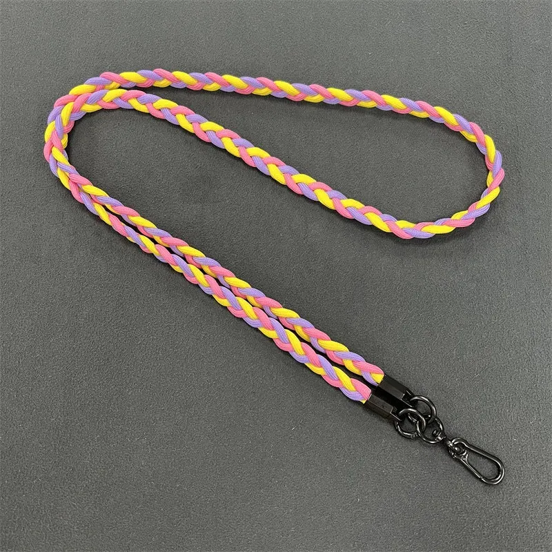 Geflochtener Telefon-Lanyard mit sicheren Clips Karnz