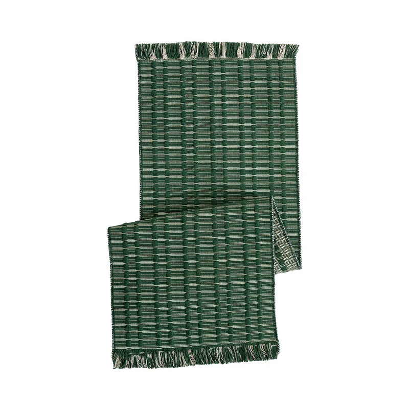 Coarse woven scarf made of cotton-linen with fringes Stornfield