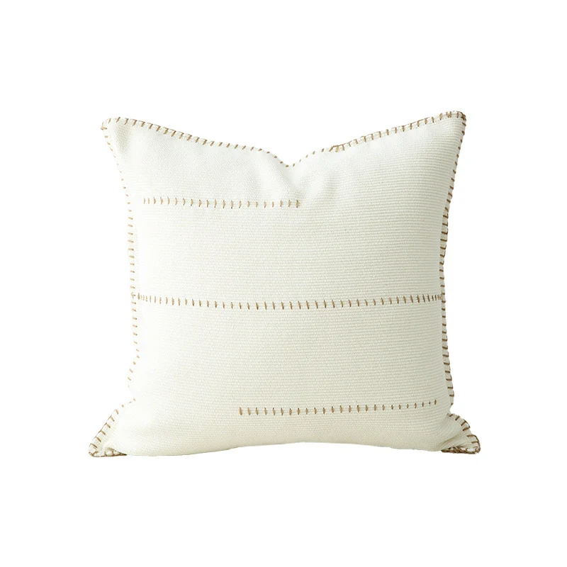 Two-tone knitted decorative cushion cover with structure mix Stornfield