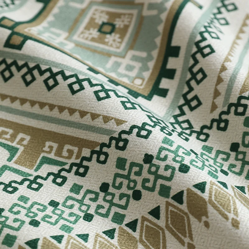 Rectangular tablecloth in Boho pattern with linen look Stornfield
