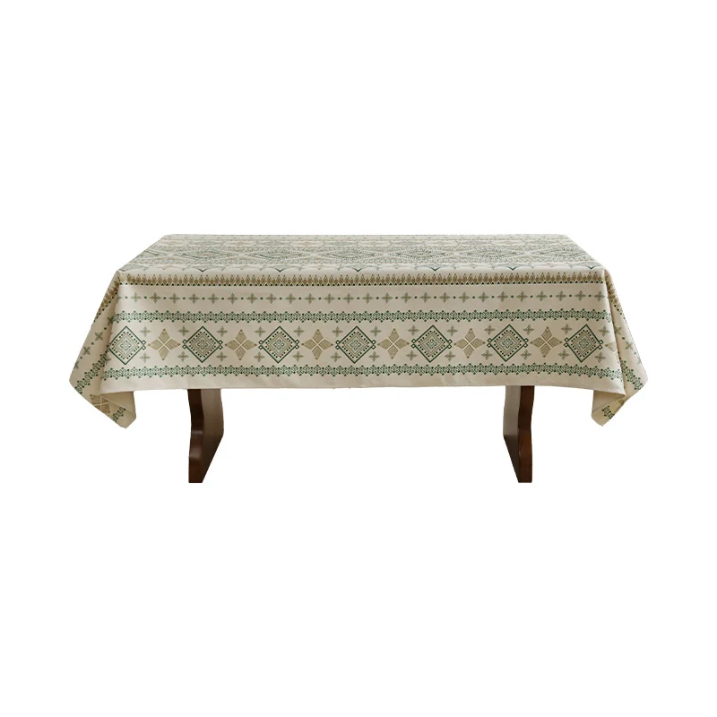 Rectangular tablecloth in Boho pattern with linen look Stornfield
