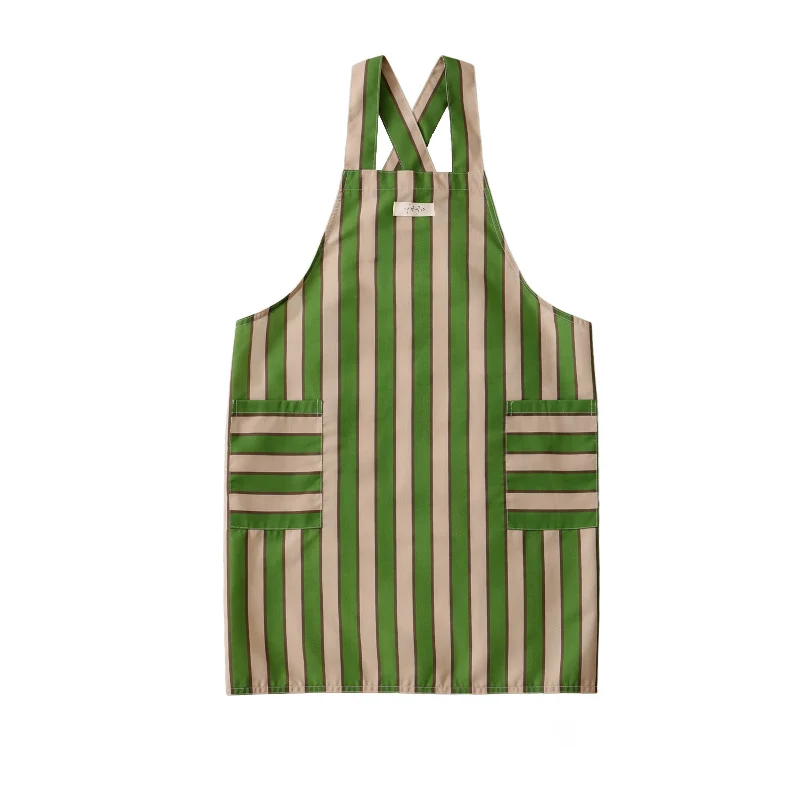 Bib apron with crossed straps and large front pockets Stornfield
