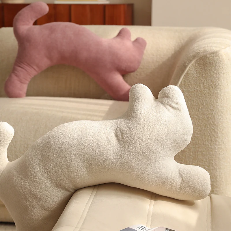 Cozy cat-shaped neck pillow made of microfleece Stornfield