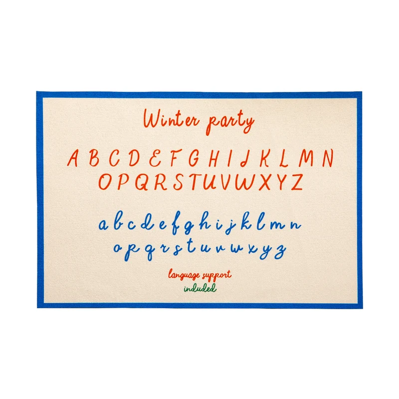 Children's Learning Placemat with Alphabet Print and Wipeable Surface Stornfield