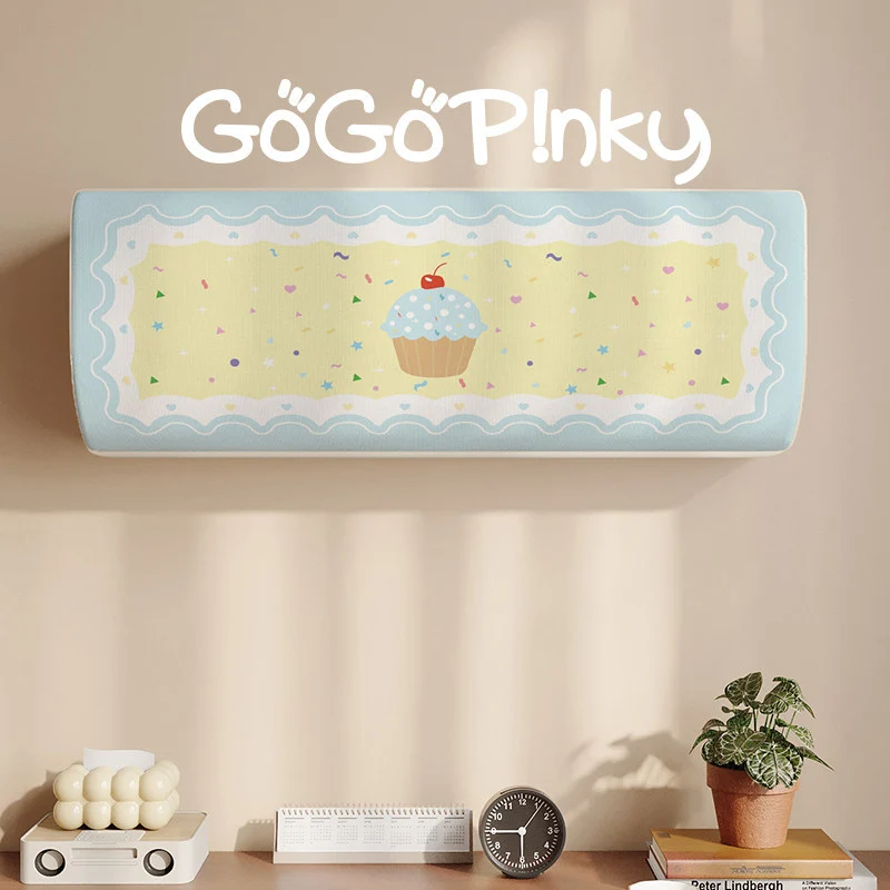 Decorative Air Conditioner Dust Cover Panel with Cupcake Motif