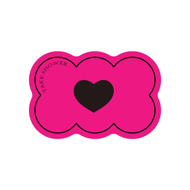 Cloud-Shaped Microfiber Anti-Slip Absorbent Bathroom Mat with Cartoon Dog Print