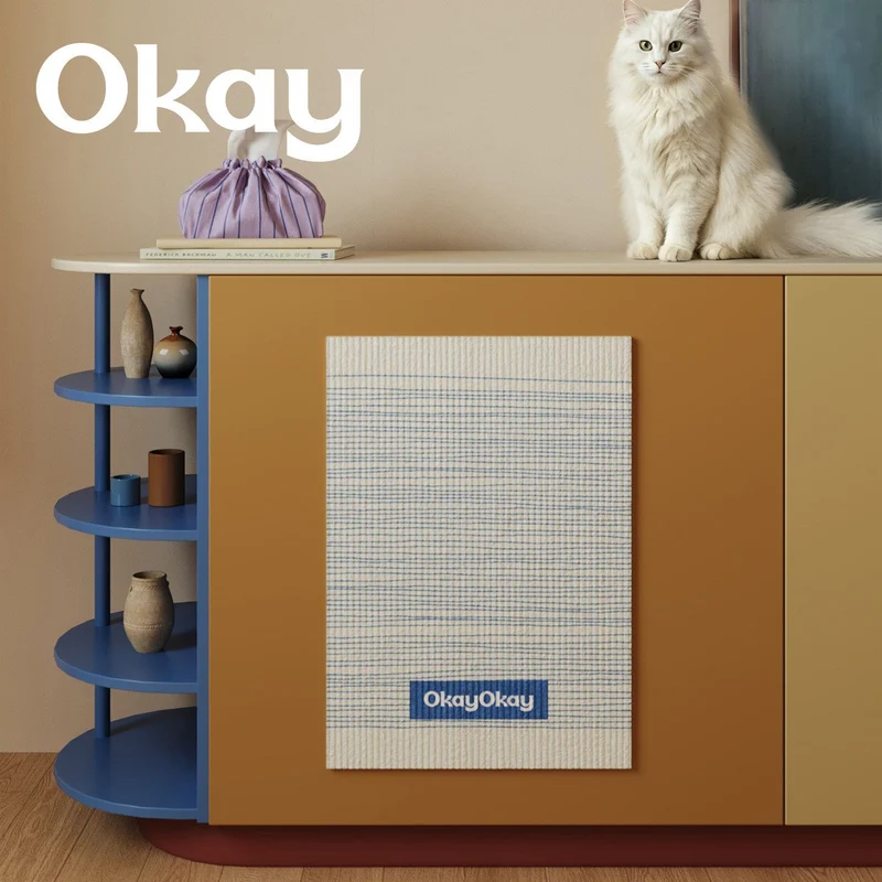 Wall-Mounted Sisal Cat Scratching Panel