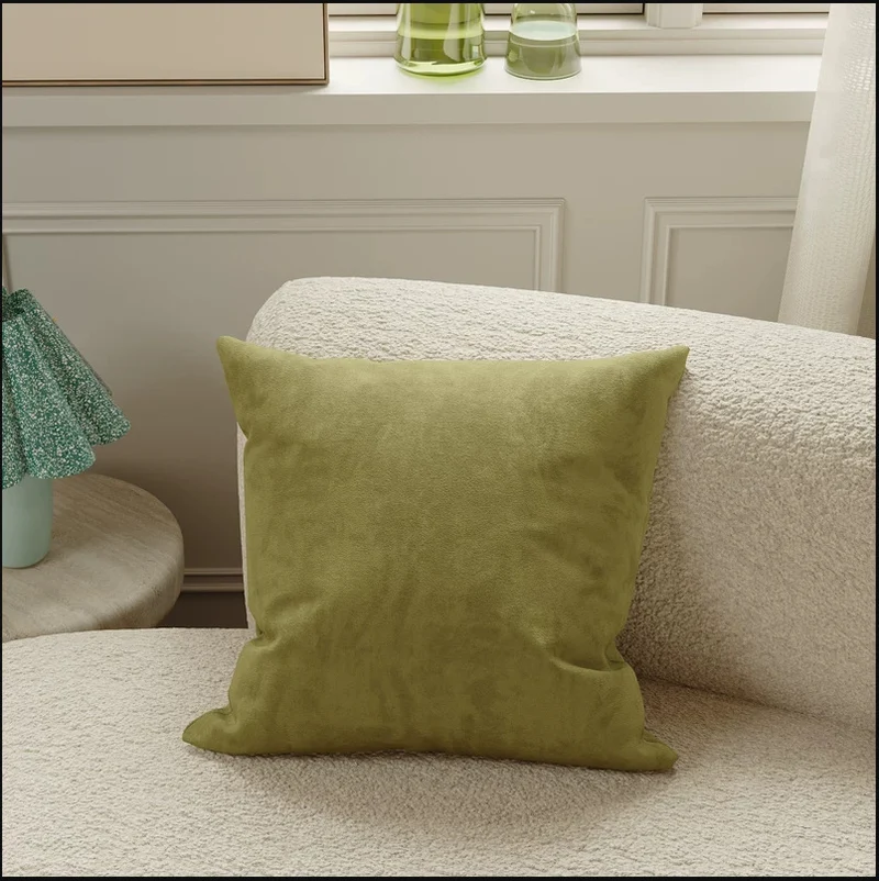Velvet Throw Pillow Cover Soft Decorative Cushion Cover for Sofa