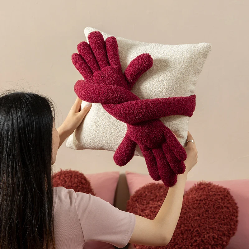 Cozy bouclé fleece gloves with warming thermal lining Stornfield