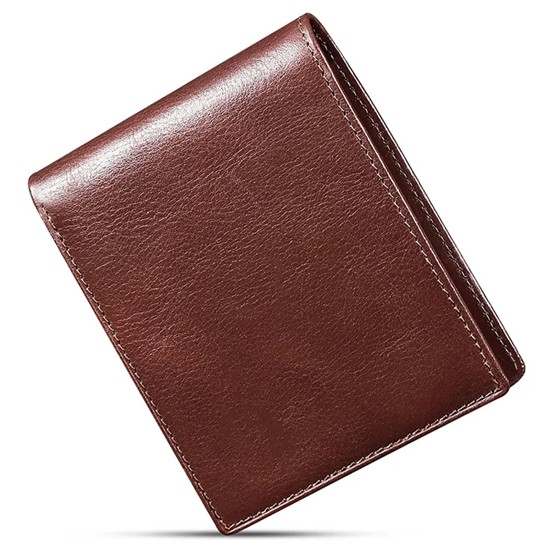 Klassische Lederzwei-Falten-Brieftasche Karnz