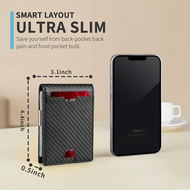 Carbonfaser Slim Wallet Karnz
