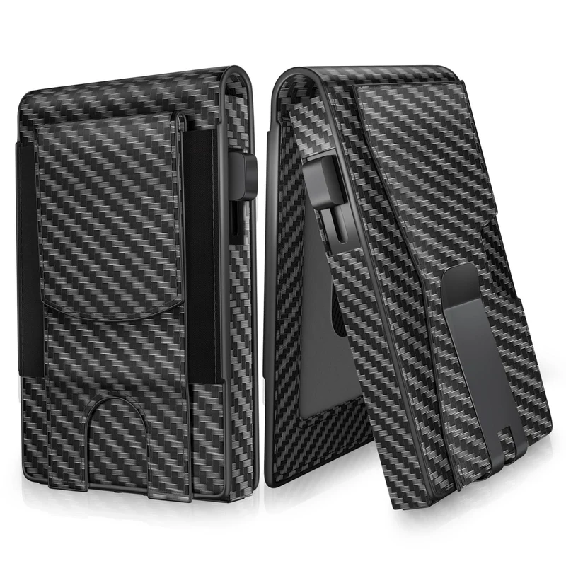 Carbonfaser Multi-Funktions Slim Wallet Karnz