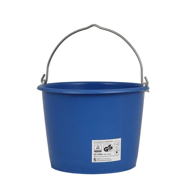 baueimer kunststoff blau kranbar 12 l