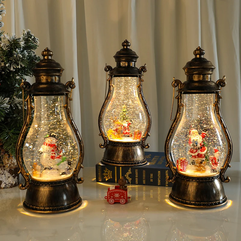 Decorative LED Lantern with Winter Scene Stornfield