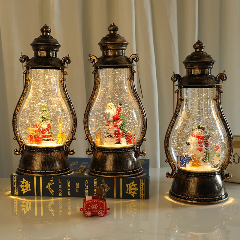 Decorative LED Lantern with Winter Scene Stornfield