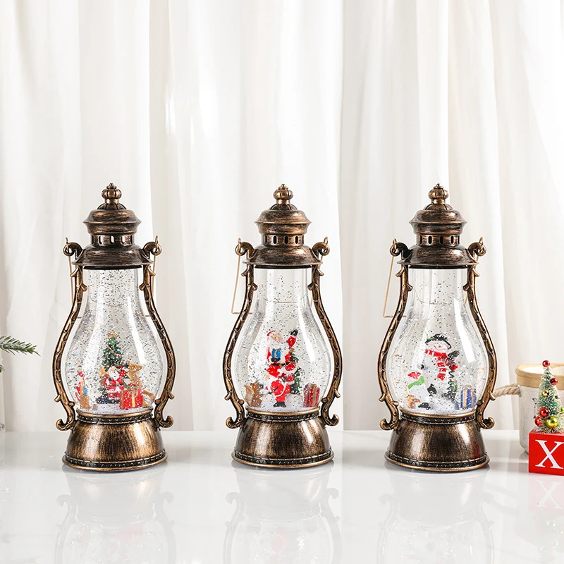 Decorative LED Lantern with Winter Scene Stornfield