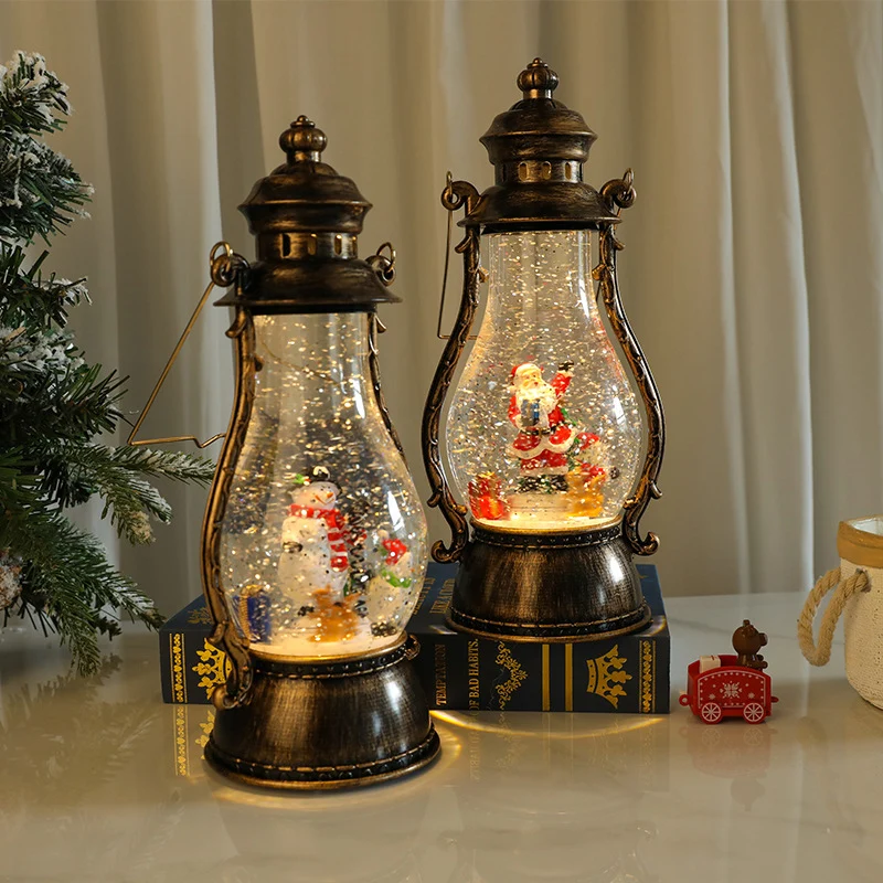 Decorative LED Lantern with Winter Scene Stornfield