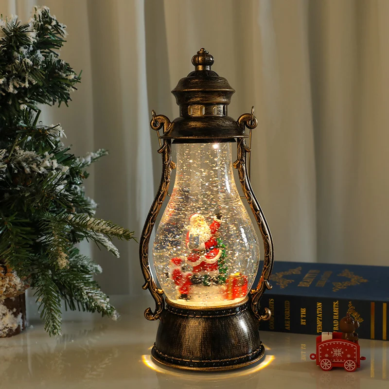 Decorative LED Lantern with Winter Scene Stornfield