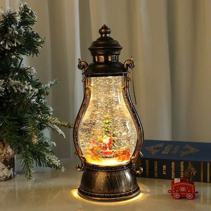 Decorative LED Lantern with Winter Scene Stornfield