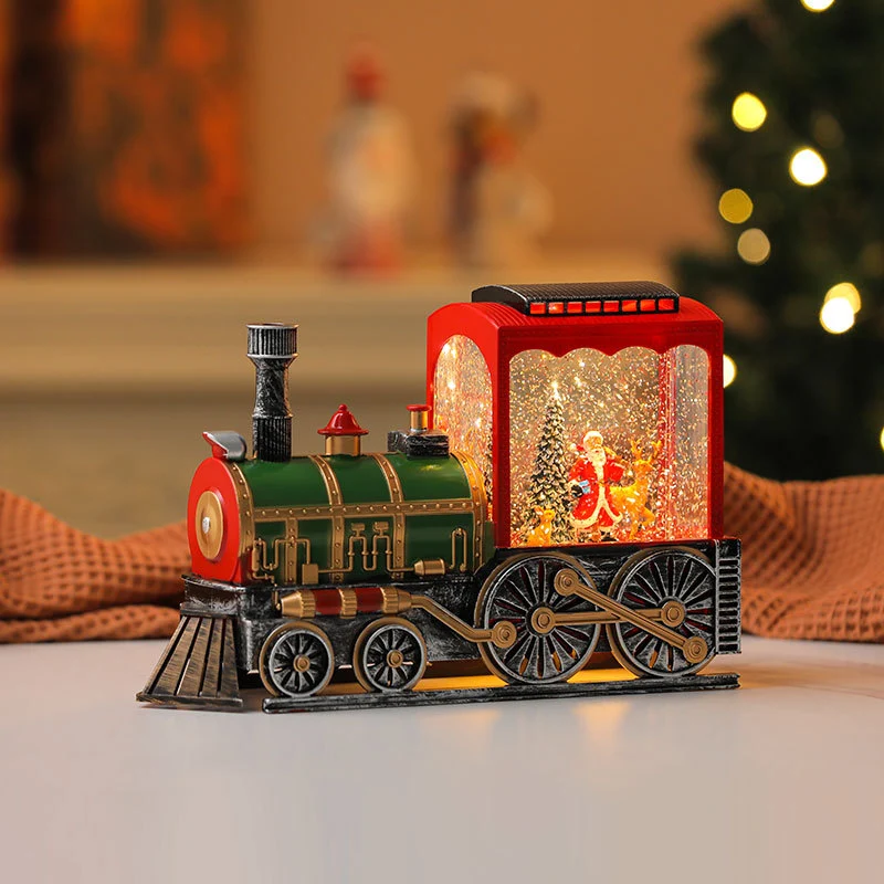 Decorative LED Lantern with Santa Figurine Stornfield