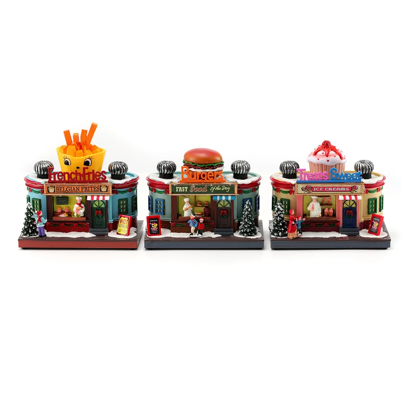 Decorative LED Ice Cream Shop Figurine Stornfield