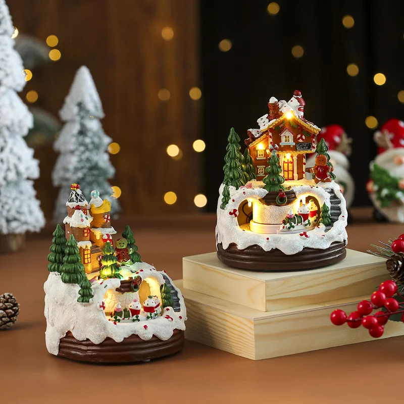 Decorative LED Christmas Village Figurine Stornfield