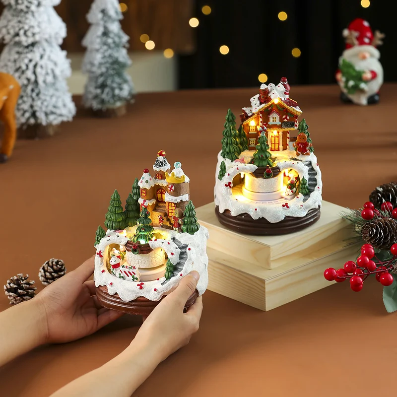 Decorative LED Christmas Village Figurine Stornfield