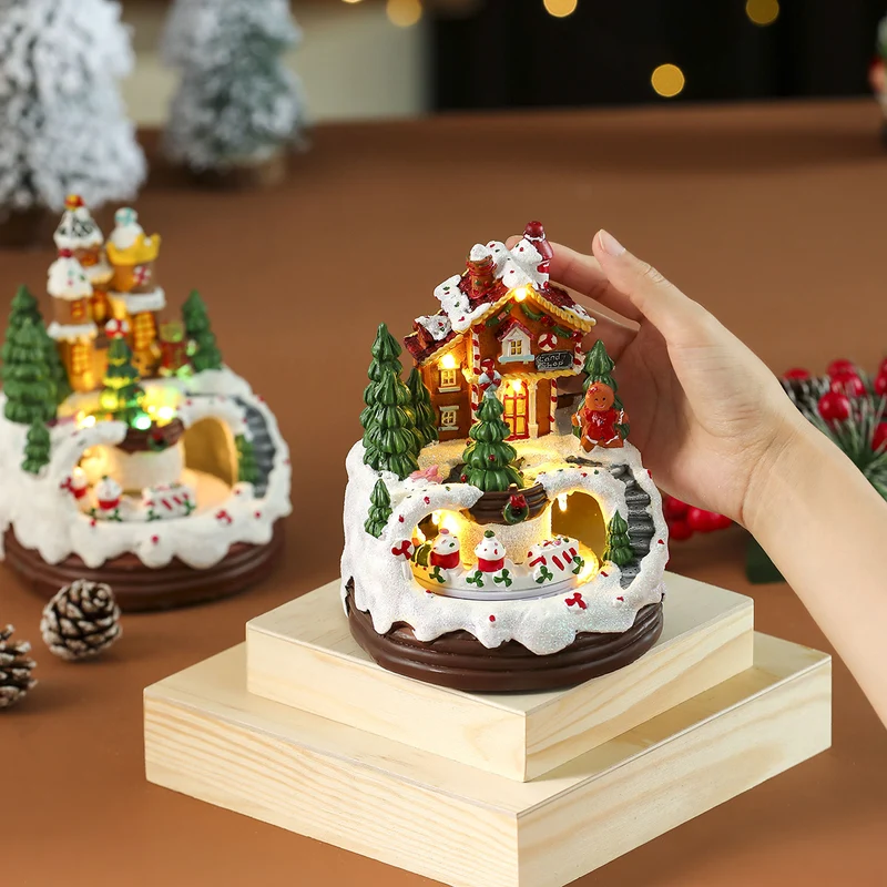 Decorative LED Christmas Village Figurine Stornfield