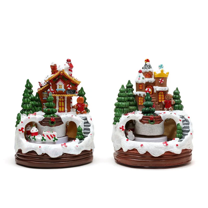 Decorative LED Christmas Village Figurine Stornfield