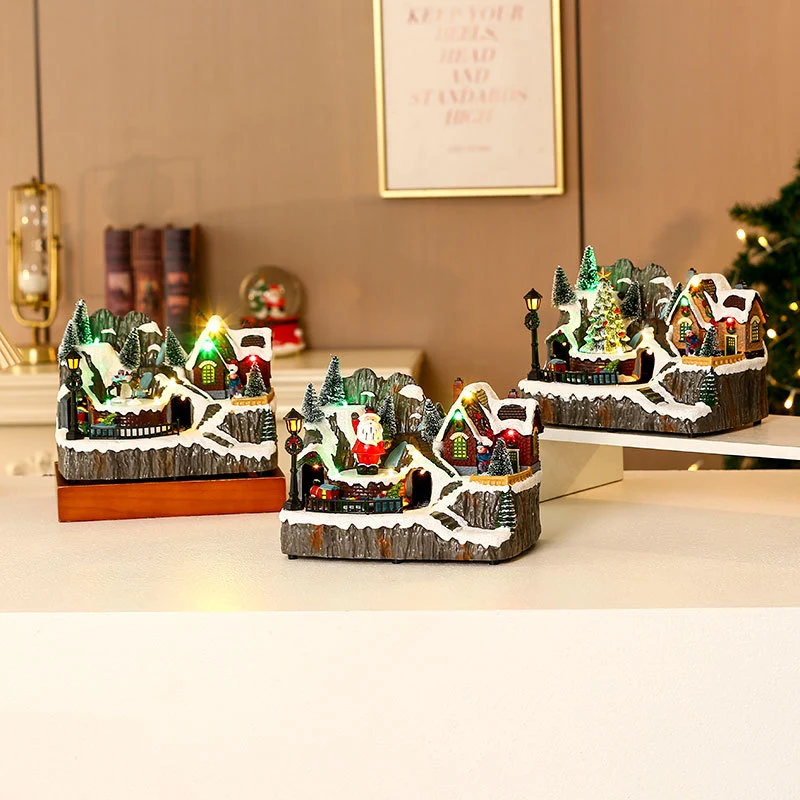 Decorative LED Christmas Village Diorama Stornfield