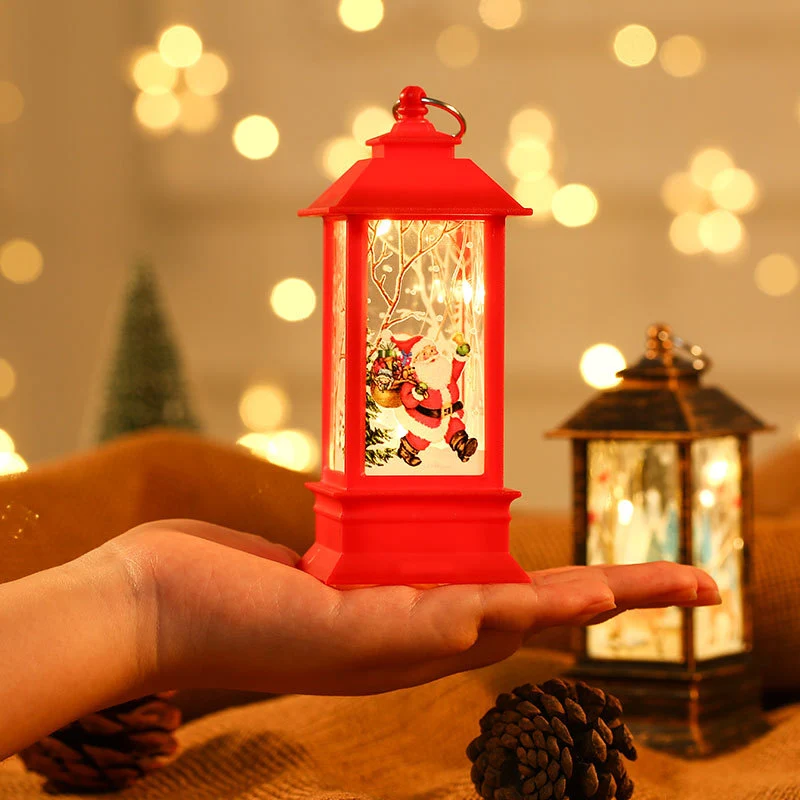 Decorative Lantern with Santa Theme Stornfield