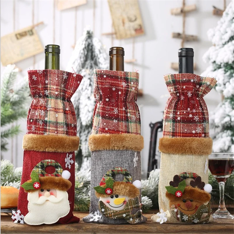 Decorative Holiday Wine Bottle Cover Stornfield