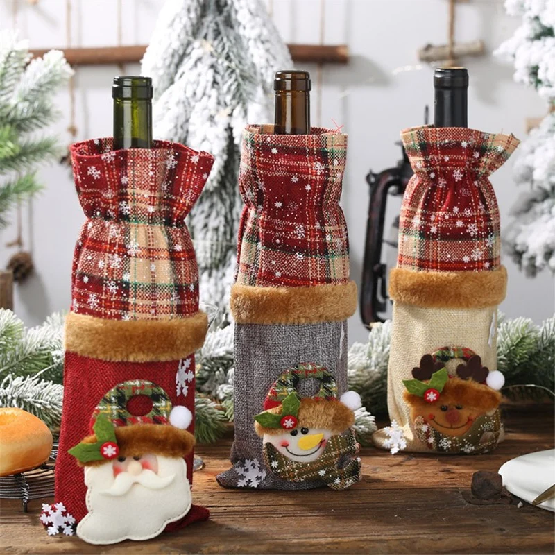 Decorative Holiday Wine Bottle Cover Stornfield