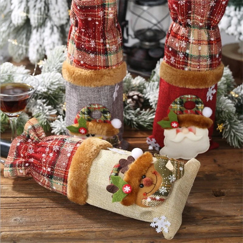 Decorative Holiday Wine Bottle Cover Stornfield