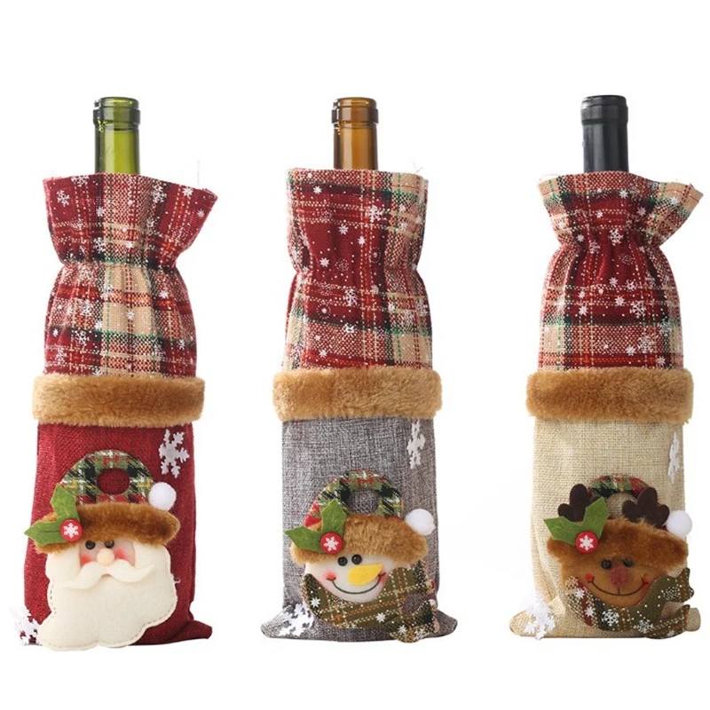 Decorative Holiday Wine Bottle Cover Stornfield