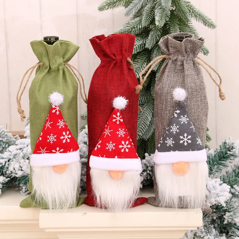 Decorative Holiday Wine Bottle Cover Stornfield