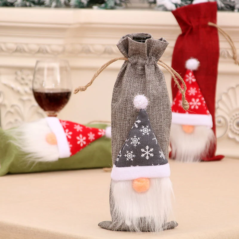 Decorative Holiday Wine Bottle Cover Stornfield