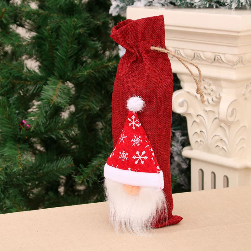 Decorative Holiday Wine Bottle Cover Stornfield